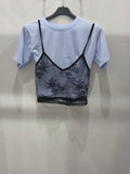 T shirt  merletto