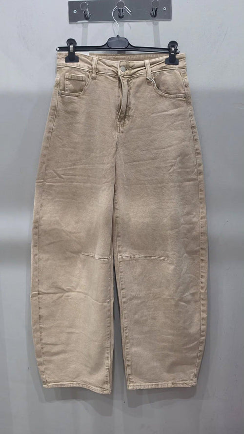 Jeans beige Balloon