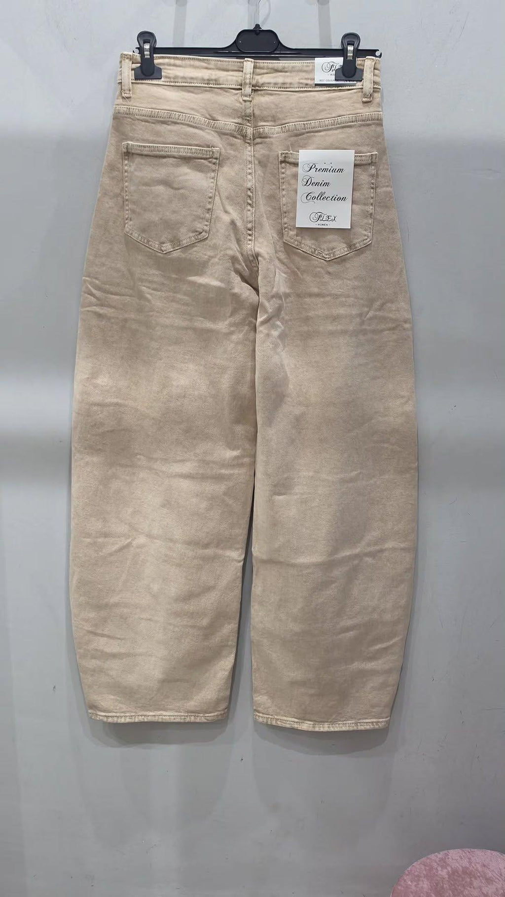 Jeans beige Balloon