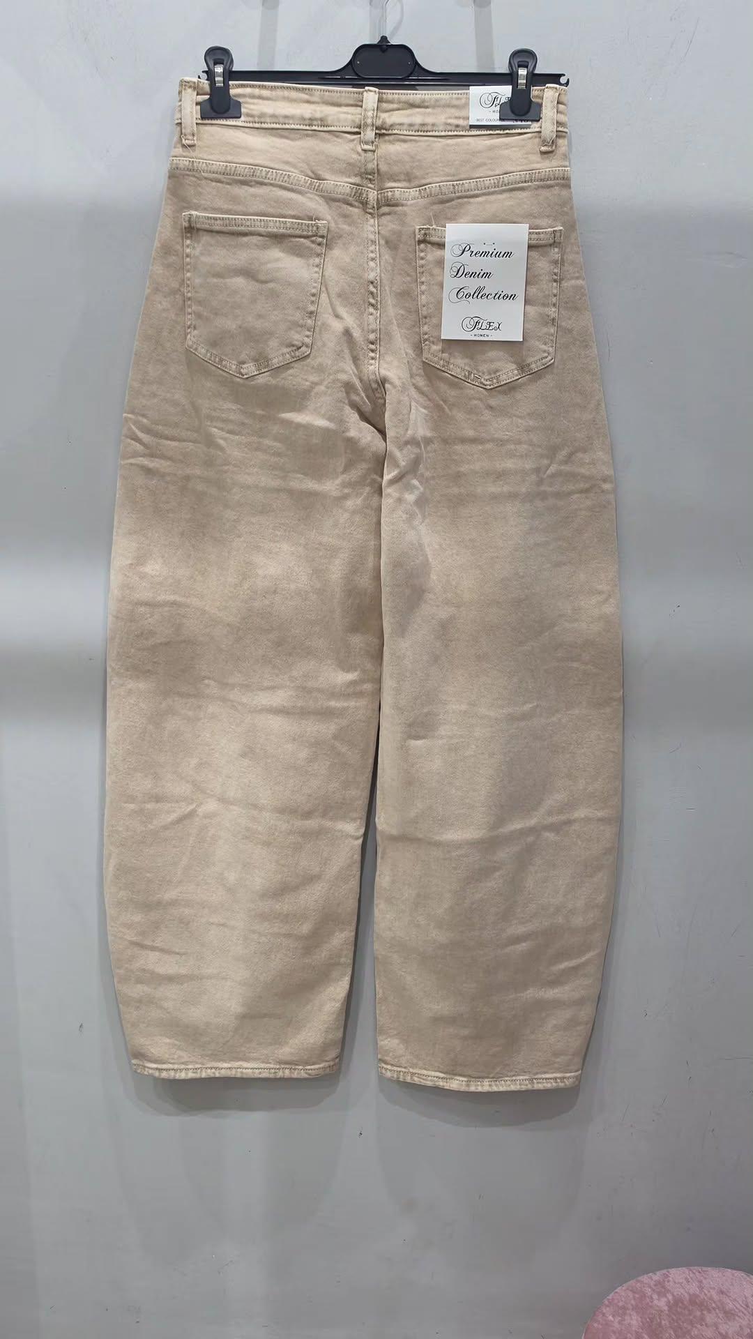 Jeans beige Balloon