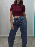Jeans con Bottoni
