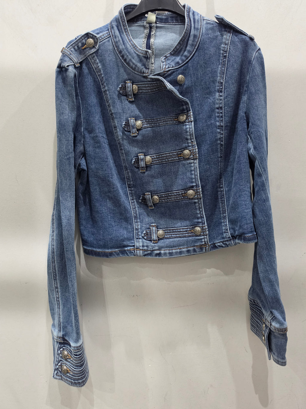 Giacca denim con bottoni
