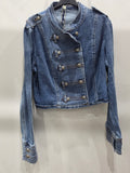 Giacca denim con bottoni